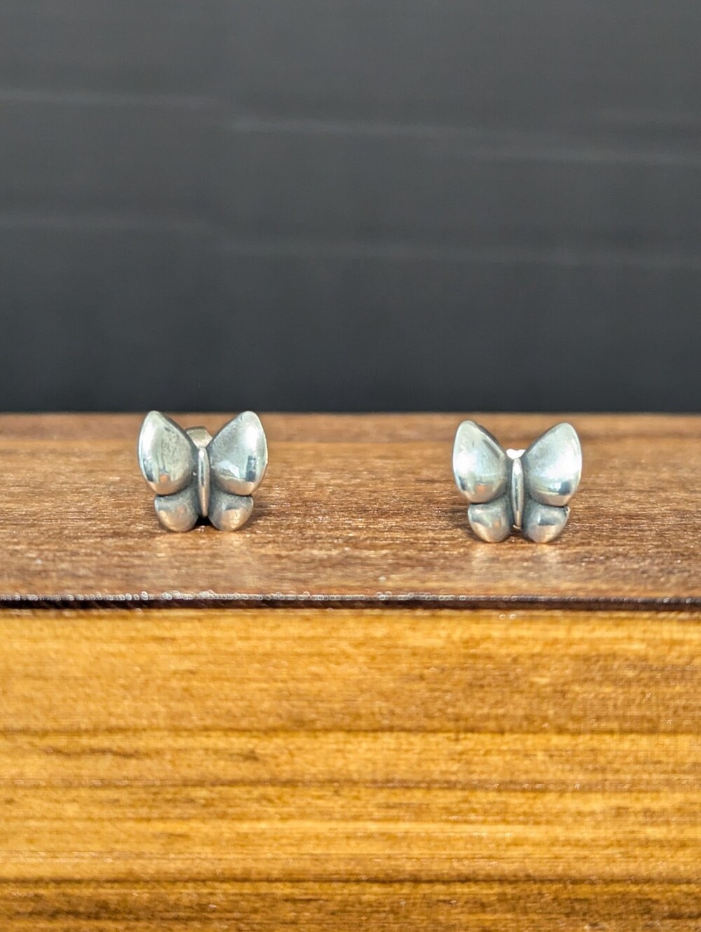 James Avery Retired Butterfly Earposts Sterling Silver
